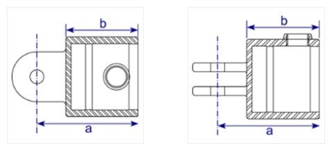 Diagram showing 173F Single Swivel Female Part Fittings